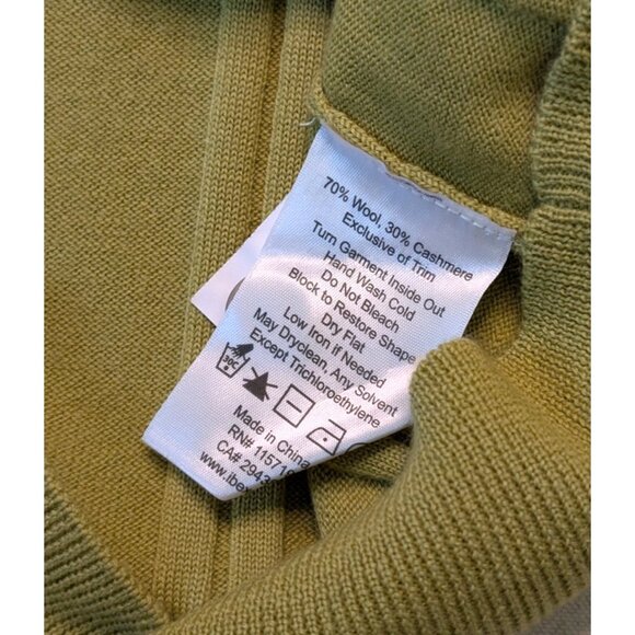 Ibex Cardigan Women's NWT Green Cashmere Wool Knit Sweater Size Small - Picture 7 of 12